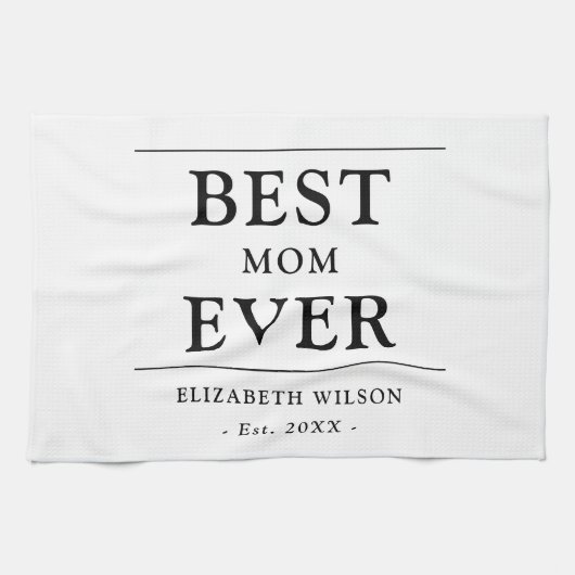 Beste Moeder Ooit Moeders Cadeau Keukenhanddoeken (Horizontaal)