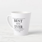 Beste moeder ooit moeders cadeau latte mok (Linkerhoek)