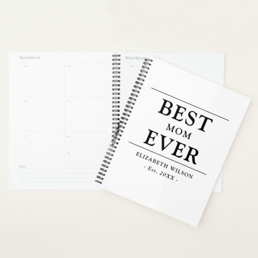 Beste moeder ooit moeders cadeau planner (Display)