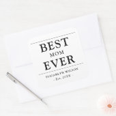 Beste moeder ooit moeders cadeau vierkante sticker (Envelop)