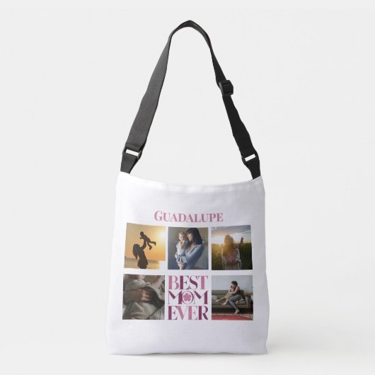 Beste Moeder ooit Moeder's Fotocollage Schattige R Crossbody Tas (Voorkant)
