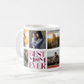 Beste Moeder ooit Moeder's Fotocollage Schattige R Koffiemok (Voorkant links)