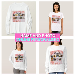 Beste moeder ooit Moeder's fotocollage T-shirt
