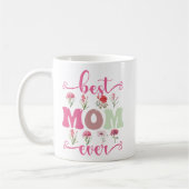 Beste moeder ooit mok, bloemige mok voor moeder (Links)