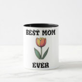 Beste moeder ooit Mok - Floral Moederdag Gift (Midden)