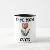 Beste moeder ooit Mok - Floral Moederdag Gift