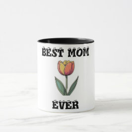 Beste moeder ooit Mok - Floral Moederdag Gift