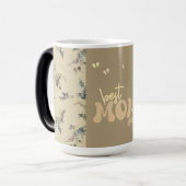 Beste Moeder Ooit Mok Met Patronen Bloemen (Voorkant links)