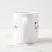 Beste moeder ooit Mok met roze hart - Bevestigd do (Achterkant)