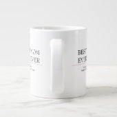 Beste moeder ooit Mok met roze hart - Bevestigd do (Achterkant)