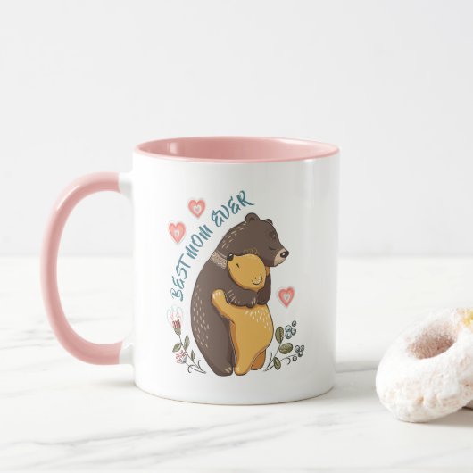 Beste moeder ooit Mok, moederdag cadeau voor mama Mok (Met donut)