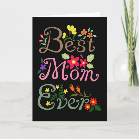 Beste moeder ooit mooie Moederdag kaart voor moede (Voorkant)