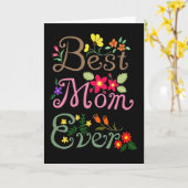 Beste moeder ooit mooie Moederdag kaart voor moede (Gele Bloem)