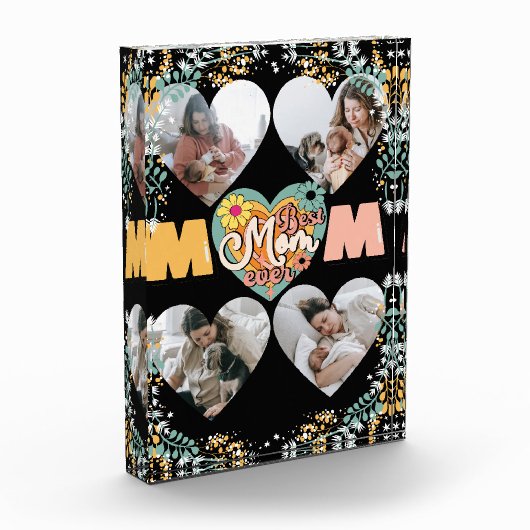 Beste Moeder Ooit Multi Hart vorm Foto (Links)