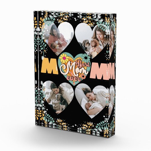 Beste Moeder Ooit Multi Hart vorm Foto (Rechts)