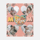 Beste Moeder Ooit Multi Hart vorm Foto Fleece Blan (Voorkant)