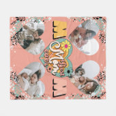 Beste Moeder Ooit Multi Hart vorm Foto Fleece Blan (Voorkant (Horizontaal))