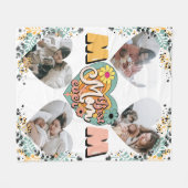 Beste Moeder Ooit Multi Hart vorm Foto Fleece Blan (Voorkant (Horizontaal))