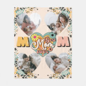 Beste Moeder Ooit Multi Hart vorm Foto Fleece Blan (Voorkant)