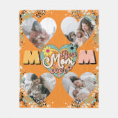 Beste Moeder Ooit Multi Hart vorm Foto Fleece Blan Deken (Voorkant)