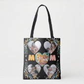 Beste Moeder Ooit Multi Hart vorm Foto Tote Bag (Voorkant)