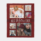 Beste moeder ooit Multi Photo Collage Fleece Deken (Voorkant)