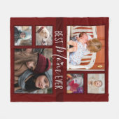 Beste moeder ooit Multi Photo Collage Fleece Deken (Voorkant (Horizontaal))