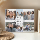 Beste moeder ooit Mum Script Hart Fotocollage Fotoplaat