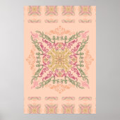 Beste Moeder Ooit Naadloze Fractal Moederdag POSTE Poster (Voorkant)