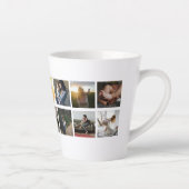 Beste Moeder Ooit Naam & Foto Collage Moederdag Latte Mok (Rechts)