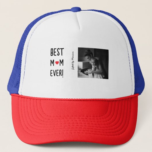 Beste moeder ooit  naam trucker pet (Voorkant)