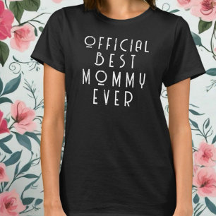 Beste moeder ooit officieel monogram typografie gr t-shirt