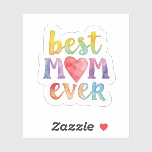 Beste moeder ooit op maat gesneden vinyl sticker (Vel)