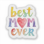 Beste moeder ooit op maat gesneden vinyl sticker (Voorkant)