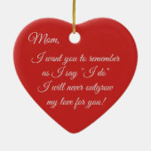 Beste Moeder ooit Ornament (Achterkant)