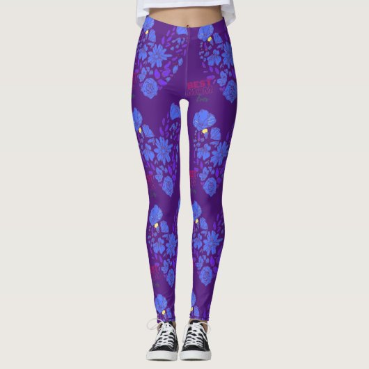 beste moeder ooit paars leggings (Voorkant)
