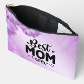 Beste moeder ooit Paarse bloemen Etui (Open)