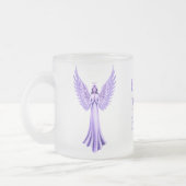 Beste moeder ooit | Paarse en Lila kerstengel Matglas Koffiemok (Links)