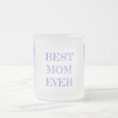 Beste moeder ooit | Paarse en Lila kerstengel Matglas Koffiemok (Center)