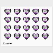 Beste moeder ooit Paarse Hart Sticker (Vel)
