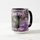 Beste moeder ooit paarse kwarts marmer mok (Voorkant rechts)