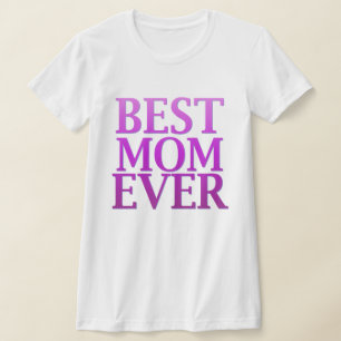Beste Moeder Ooit Paarse Typografie Moederdag T-shirt