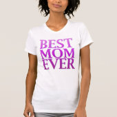 Beste Moeder Ooit Paarse Typografie Moederdag T-shirt (Voorkant)