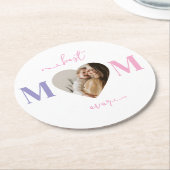 Beste moeder ooit papieren Onderzetters - Custom H (Gebogen)