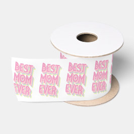 Beste Moeder ooit Pastel lettertype Satijn Lint Gr