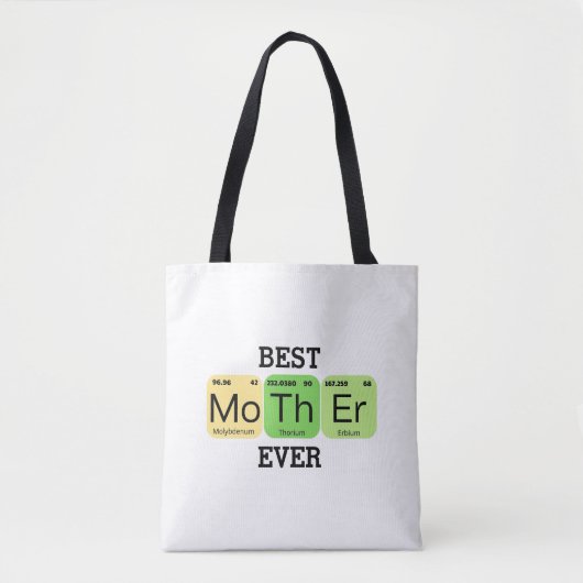 Beste Moeder Ooit Periodiek Systeem Tote Bag (Voorkant)