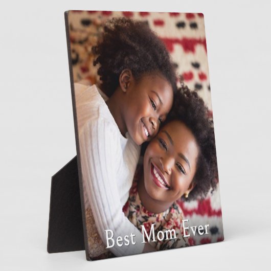 Beste Moeder Ooit Persoonlijk Foto Cadeau Fotoplaat (Zijkant)