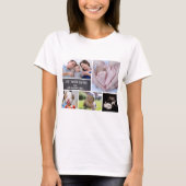 Beste moeder ooit! Persoonlijke fotocollage T-shirt (Voorkant)