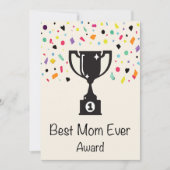 Beste Moeder ooit Prijs Feestdagenkaart (Voorkant)