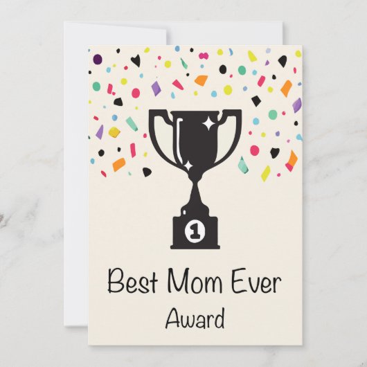Beste Moeder ooit Prijs Feestdagenkaart (Voorkant)